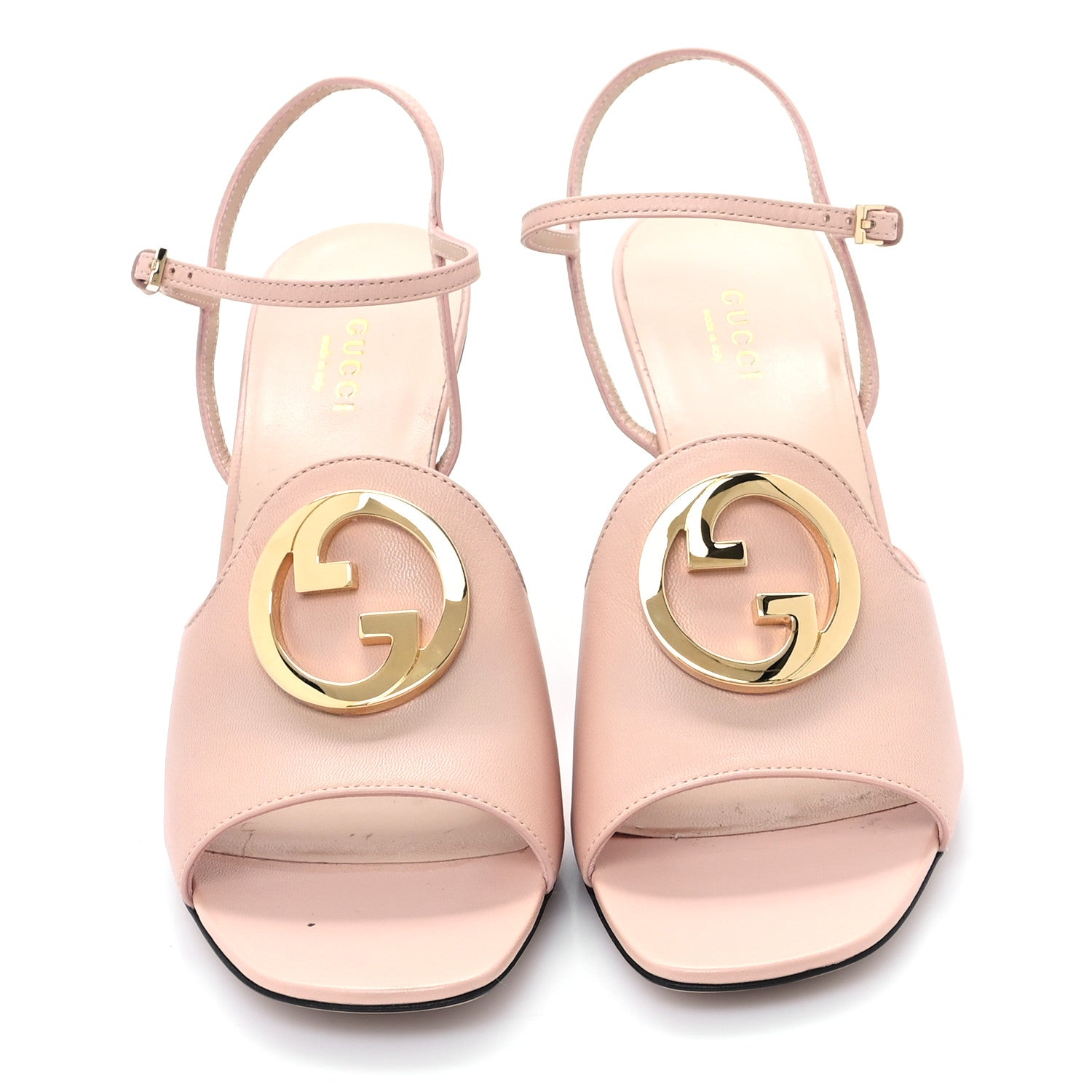 Gucci Malaga Kid Blondie 85mm Slingback Sandals 40 Perfect Pink
