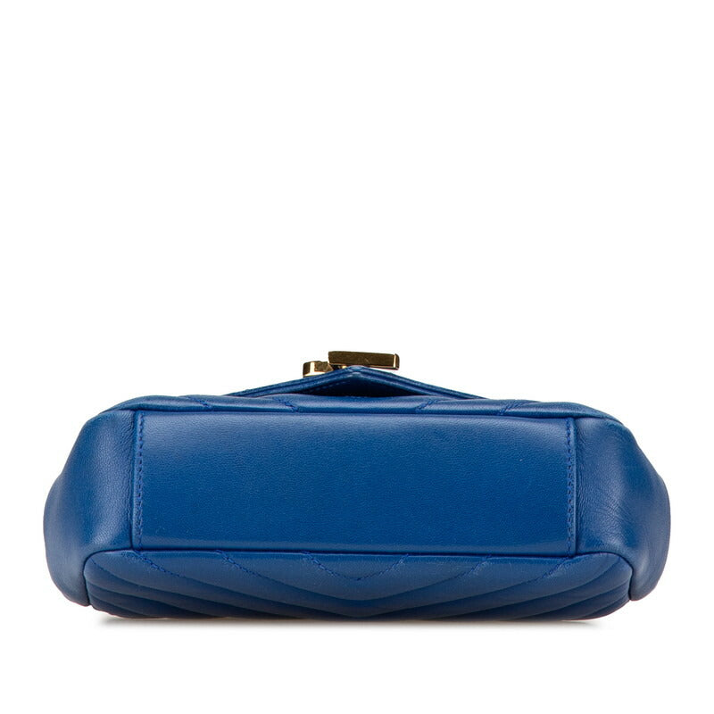 YSL Saint Laurent Cha Ne Shoulder Bag Leather Monogram Baby