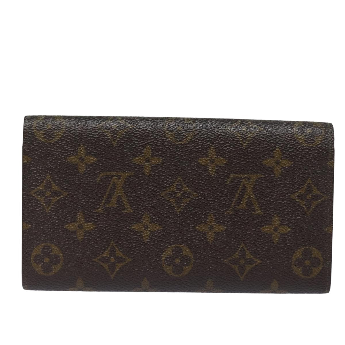LOUIS VUITTON Monogram Pochette Porte Monnaie Credit Wallet M61725 LV Auth 83352