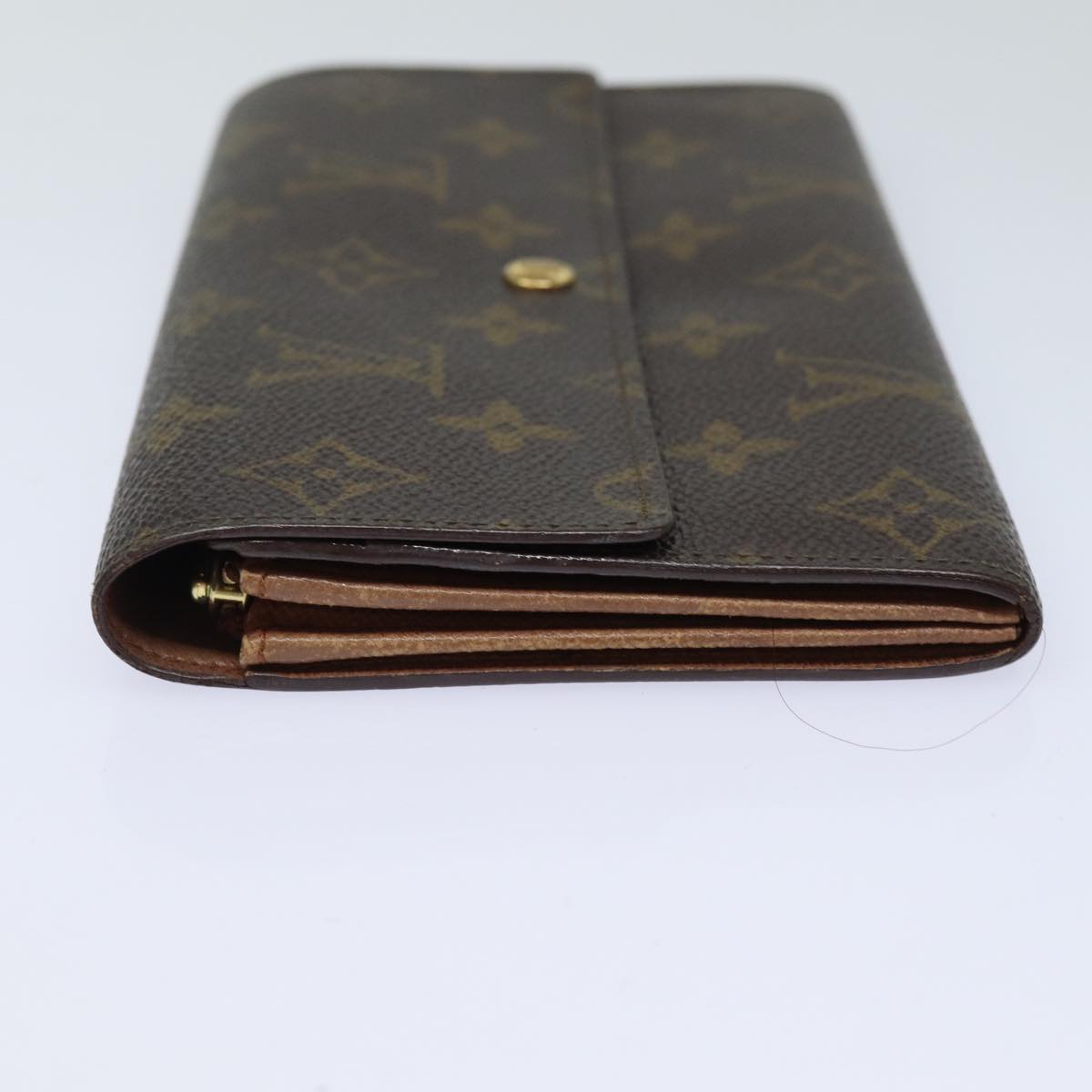 LOUIS VUITTON Monogram Pochette Porte Monnaie Credit Wallet M61725 LV Auth 83352