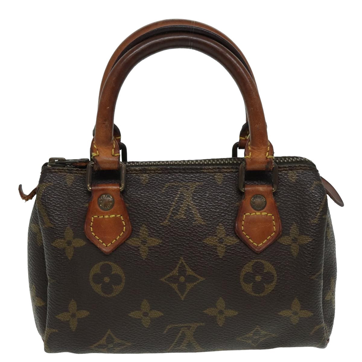LOUIS VUITTON Monogram Mini Speedy Hand Bag   M41534 LV Auth 83353
