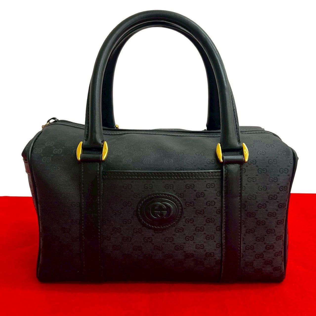 Gucci 833D832 Leather Black Handbag