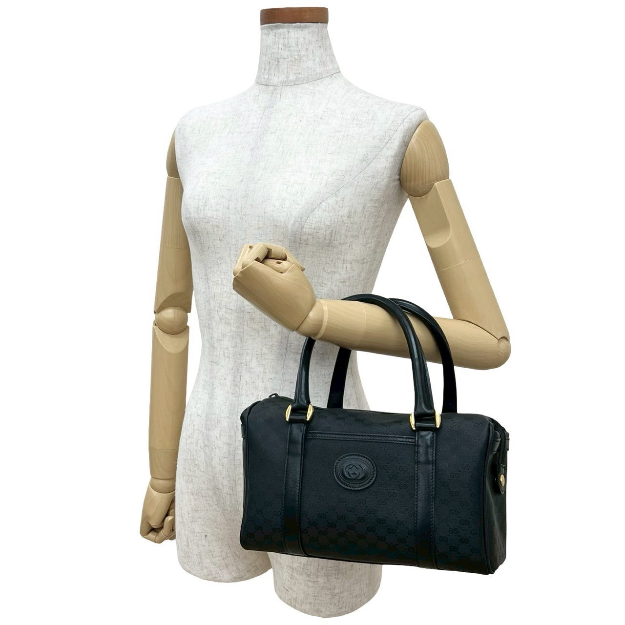 Gucci 833D832 Leather Black Handbag