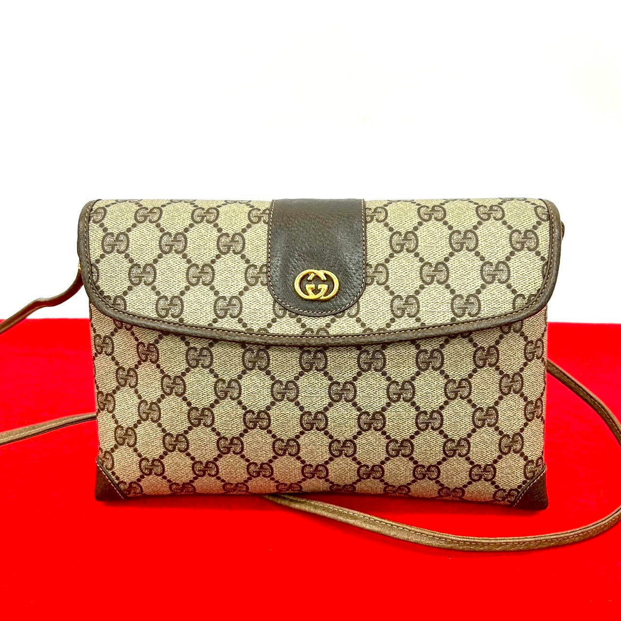 Gucci 833D833 Leather Brown Shoulder Bag