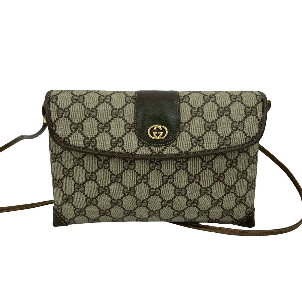 Gucci 833D833 Leather Brown Shoulder Bag