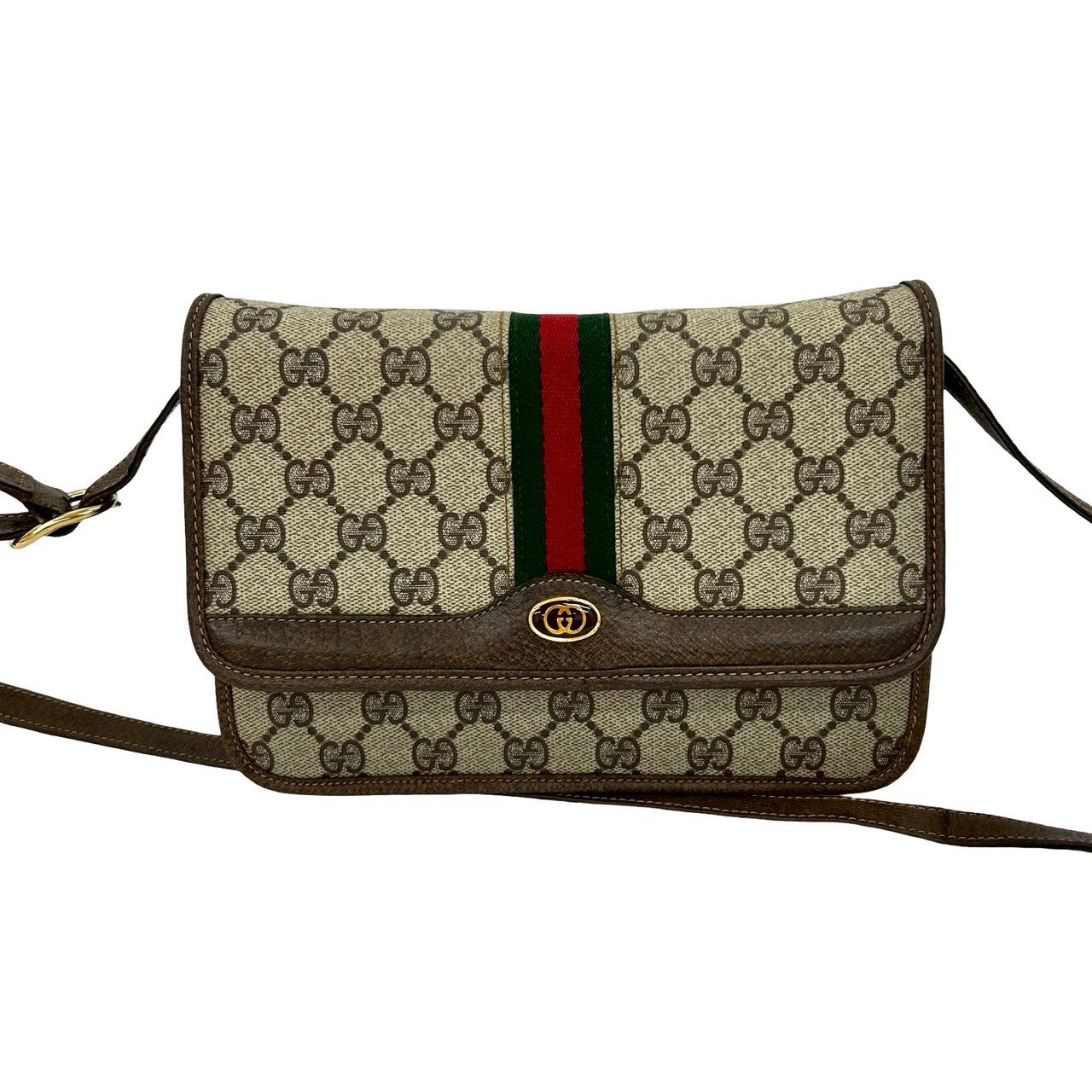 Gucci Sherry line Leather Brown Shoulder Bag 833D833