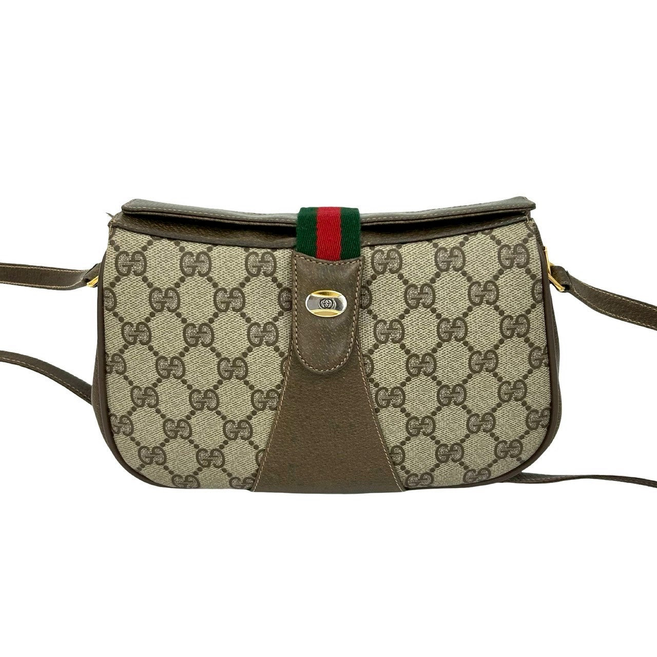 Gucci Sherry line Leather Brown Shoulder Bag 11