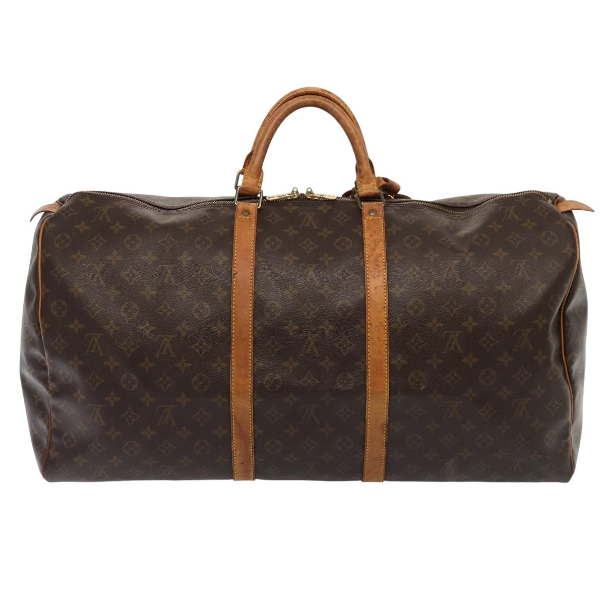 LOUIS VUITTON Monogram Keepall 60 Boston Bag M41422 LV Auth 83414
