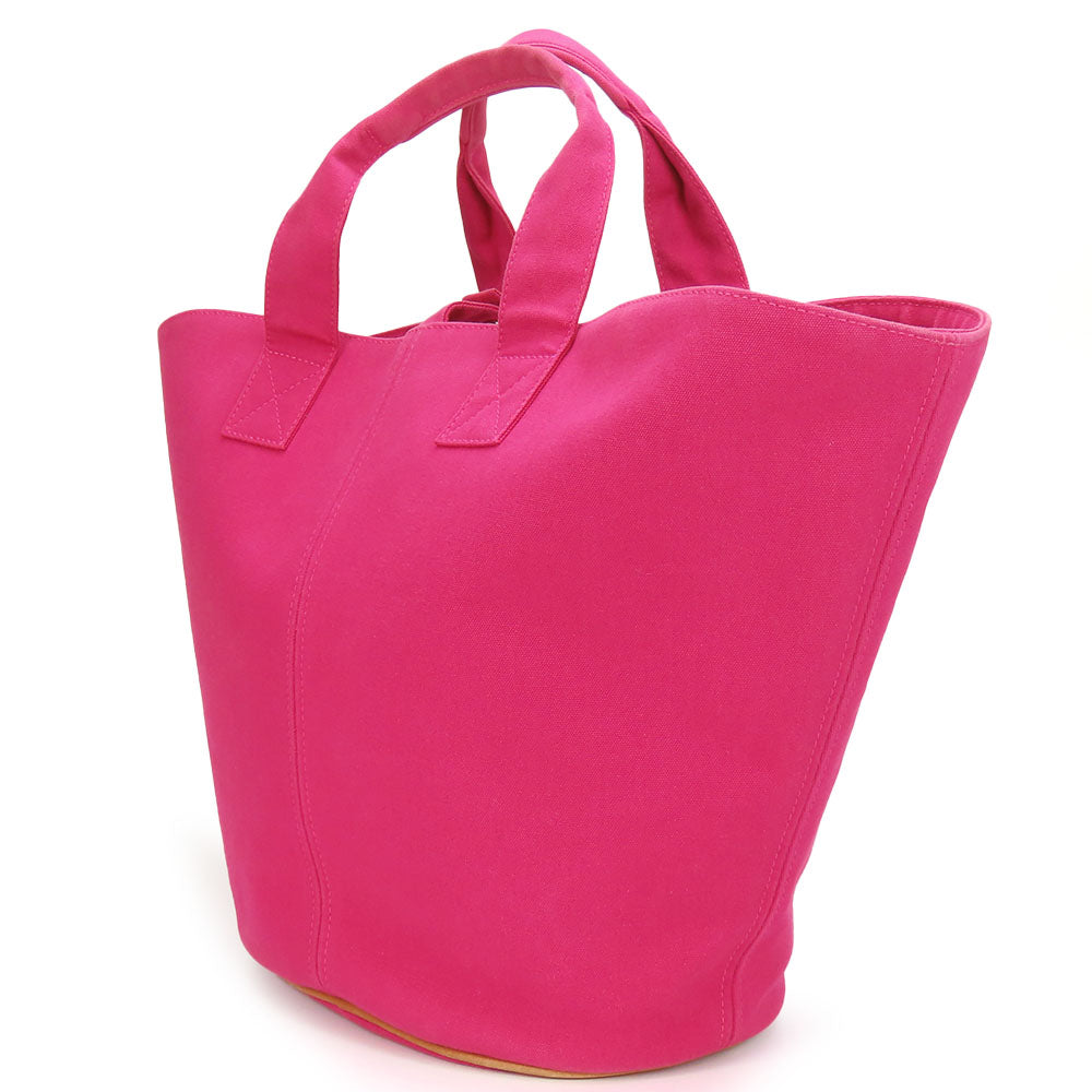 Hermes Tote Bag Panier De Plage Mm Women Canvas Pink