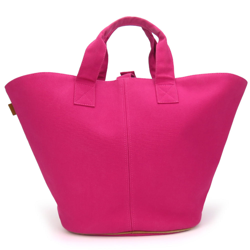 Tote Bag Panier De Plage Mm Women Canvas Pink