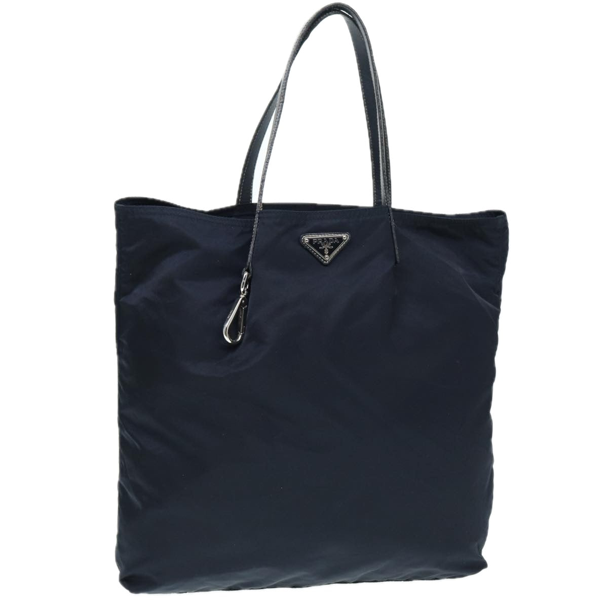 Prada Tote Bag Auth Nylon Navy