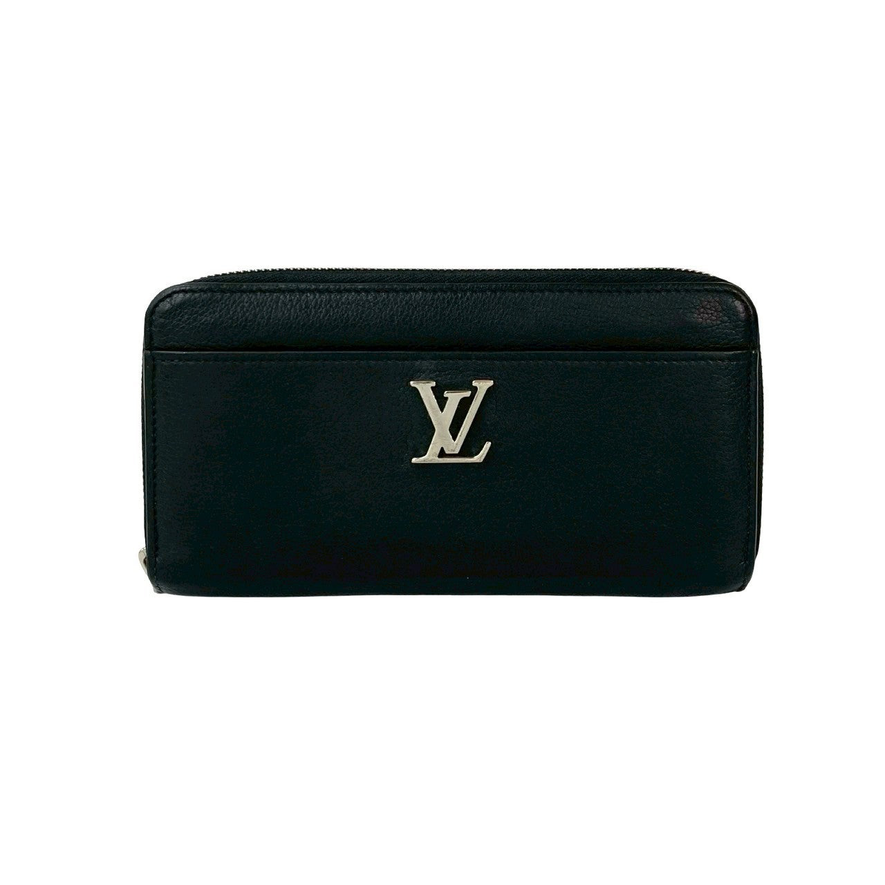 Louis Vuitton Long Purse Zippy Rock Me Leather Black Wallet Case