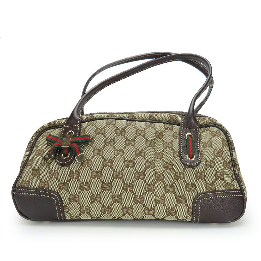 Gucci Boston Duffel GG Sherry Canvas Beige Travel Bag