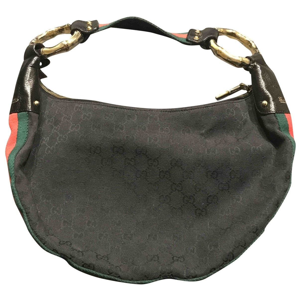 Gucci black cotton handbag