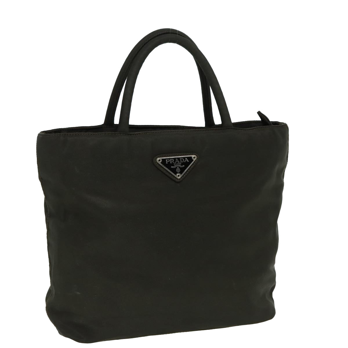 Prada Hand Bag Khaki Auth Nylon Travel Bag Khaki Auth 83693