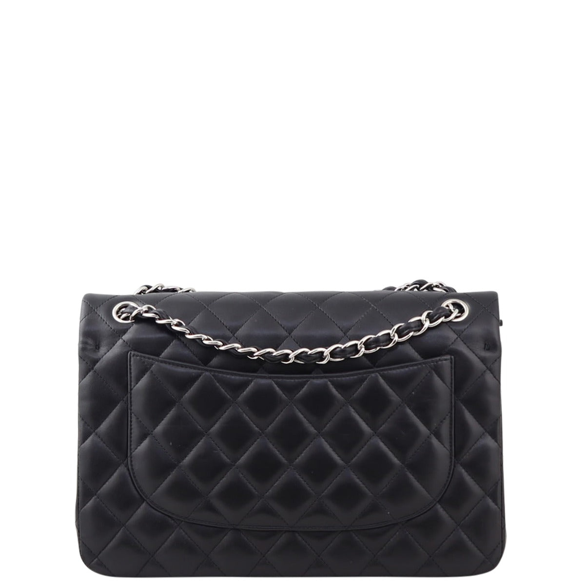 Chanel Classic Double Jumbo Diamond 14 Series Handbag Black Flap