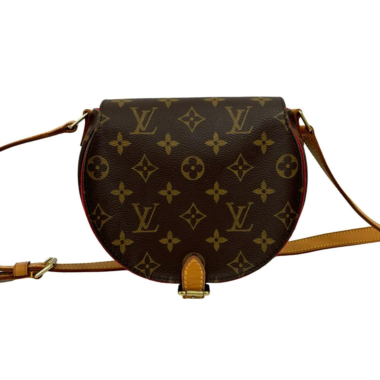 Louis Vuitton Tamburan Monogram Leather Brown Shoulder Bag
