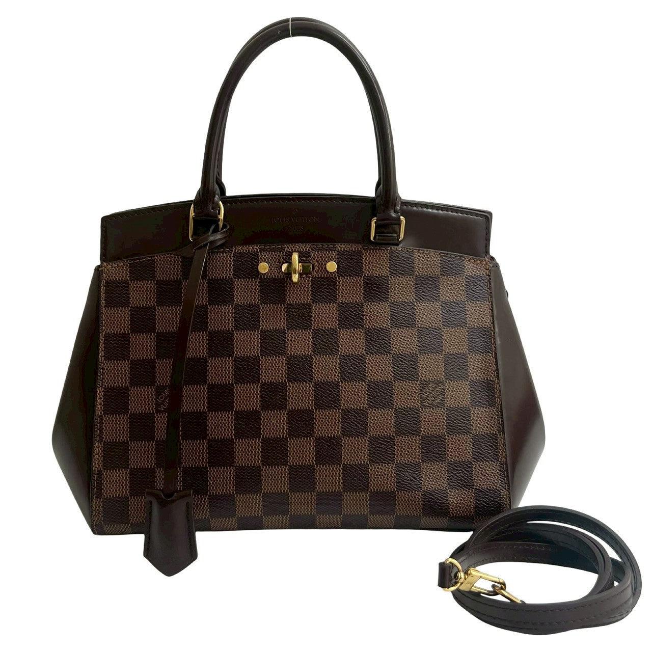 Louis Vuitton Damier Rivoli BB Leather Brown Shoulder Bag