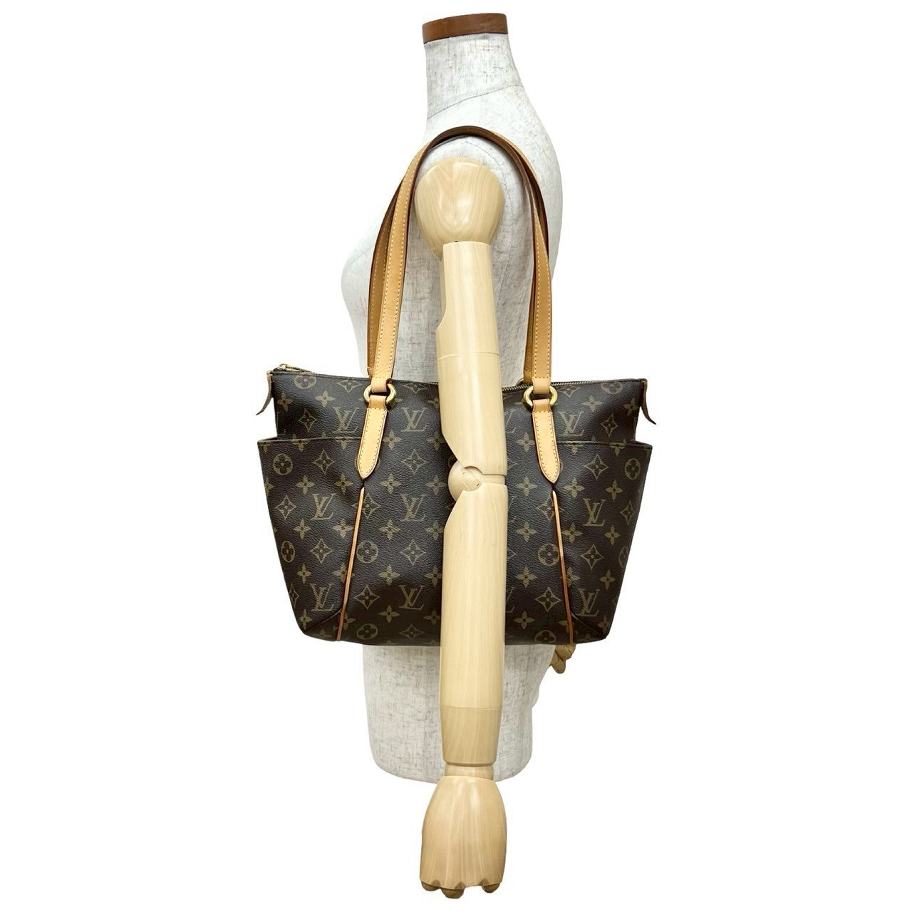 Louis Vuitton Totally PM Monogram Leather Brown Tote Bag 836D836