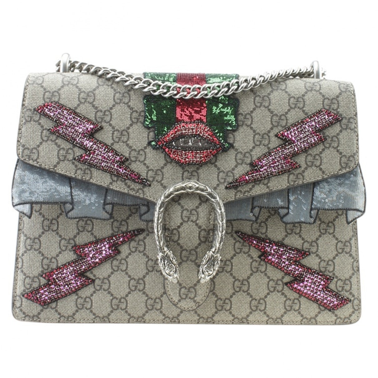 Gucci dionysus brown cloth handbag