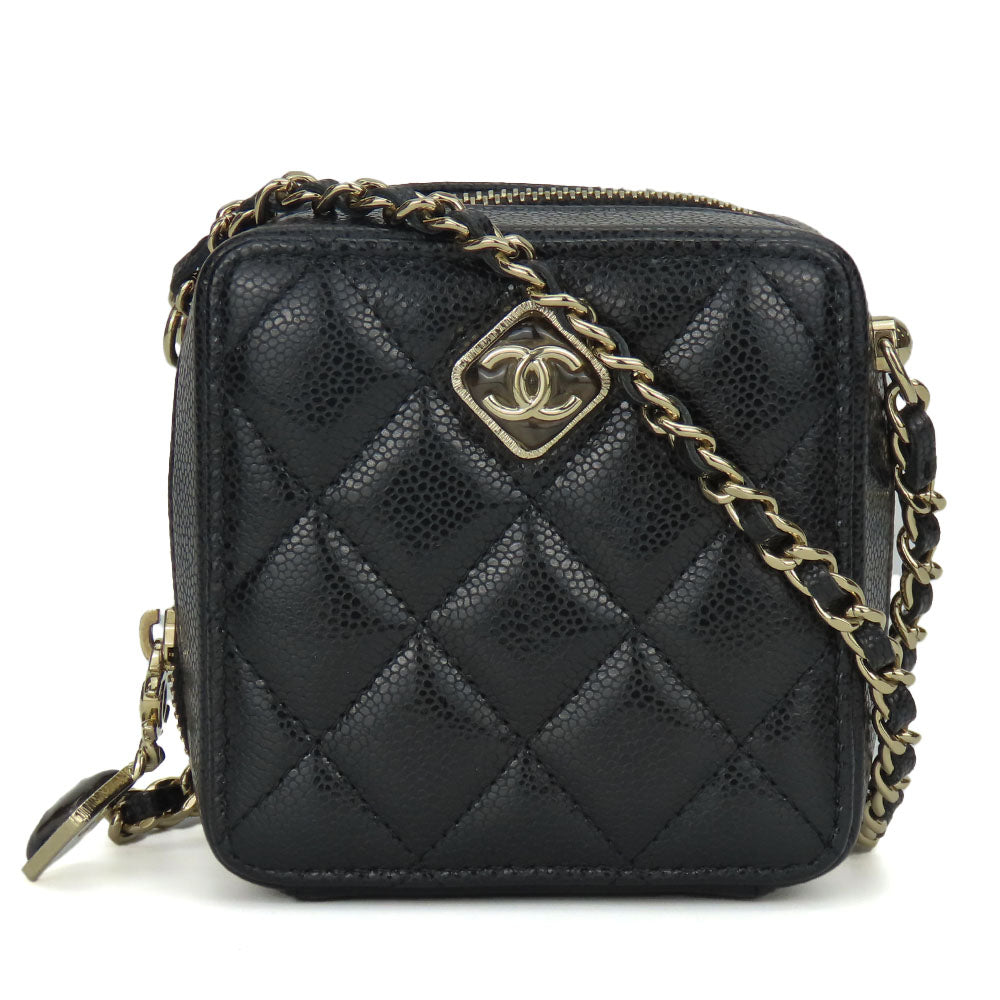 Chanel Black Leather Shoulder Bag