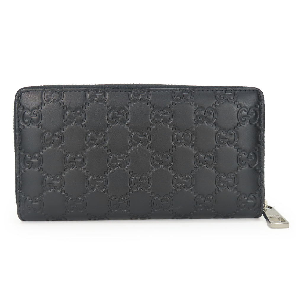 Gucci Long Purse Guccisima Black Wallet Case