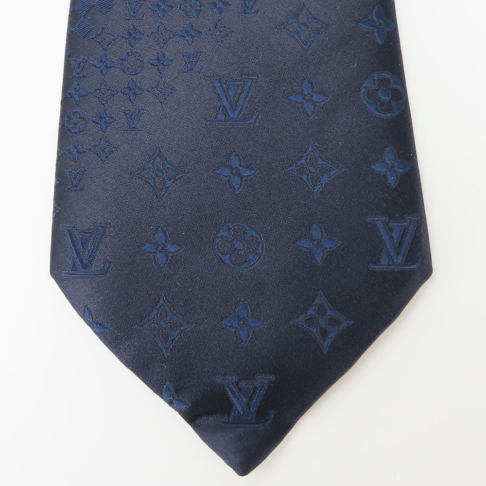 Louis Vuitton tie silk Navy Handbag