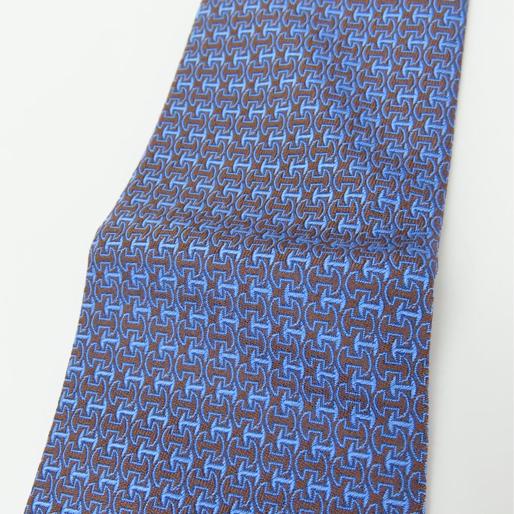 Tie Silk Mens Handbag Blue Travel Bag