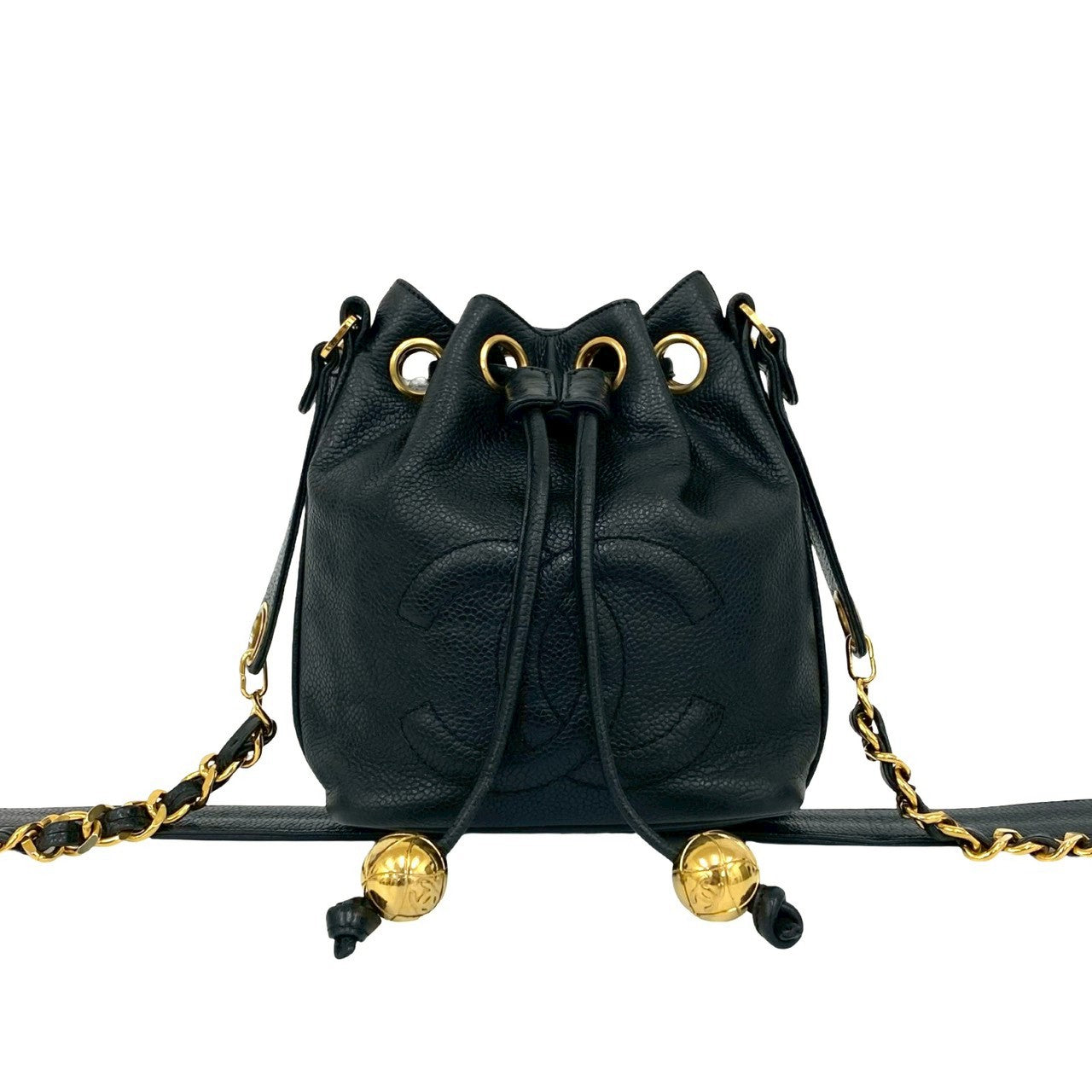 Chanel Matt caviar skin Black Shoulder Bag 838E837