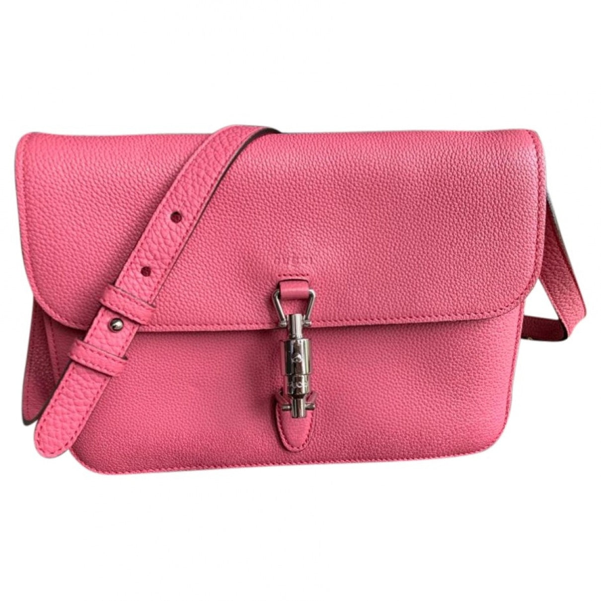Gucci jackie pink leather handbag