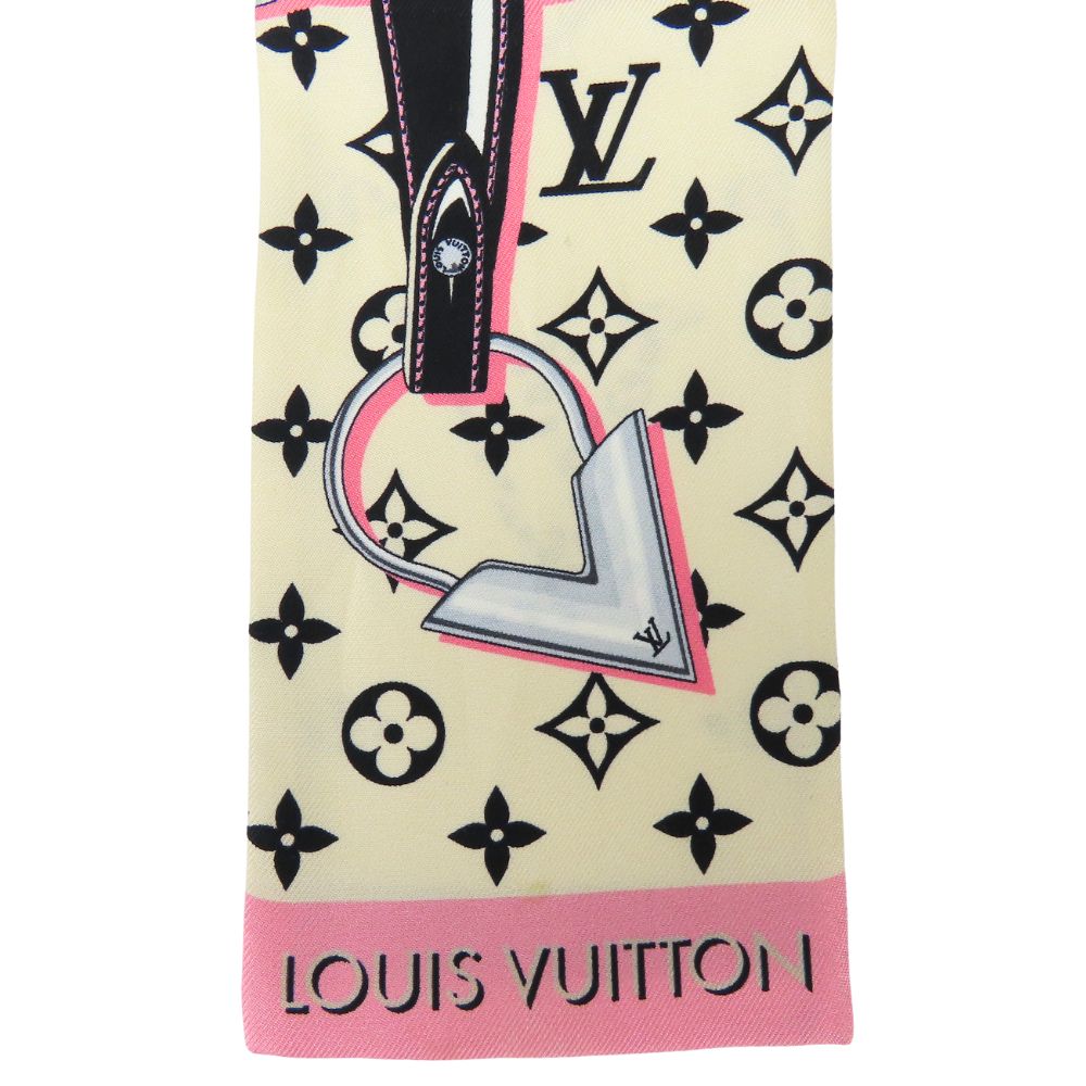 Louis Vuitton scarf M00418 silk Bando Wild Beige