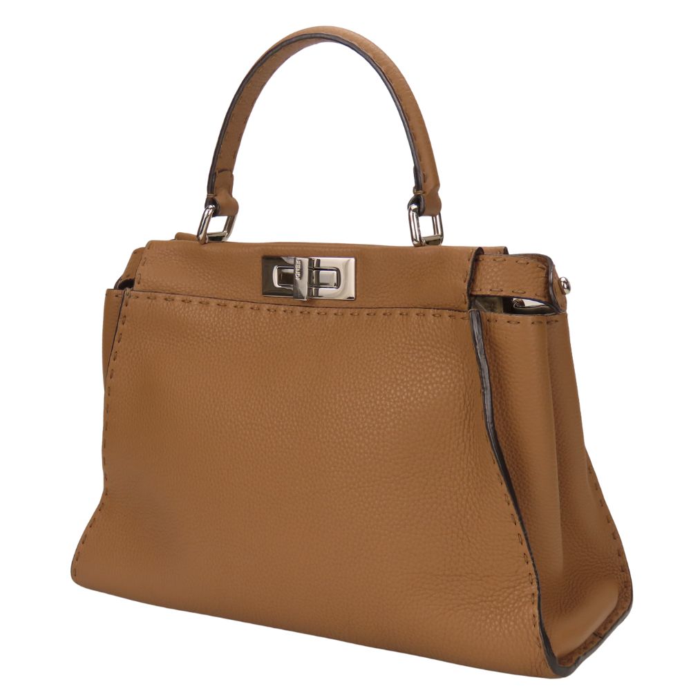 Fendi Peekaboo Celeria 2Way Bag Leather Travel Bag