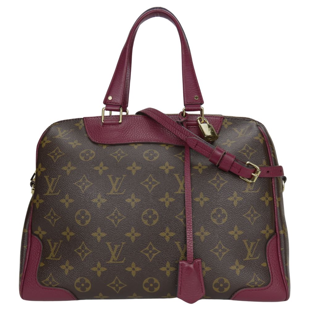 Louis Vuitton M40545 Retiro Monogram Leather Brown Handbag