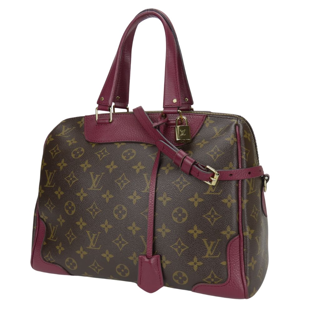 Louis Vuitton M40545 Retiro Monogram Leather Brown Handbag