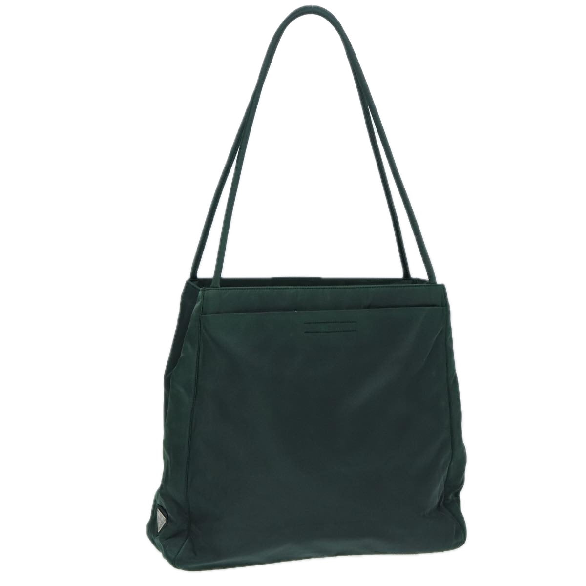 Prada Tote Bag Auth Nylon Green Green Auth 83955