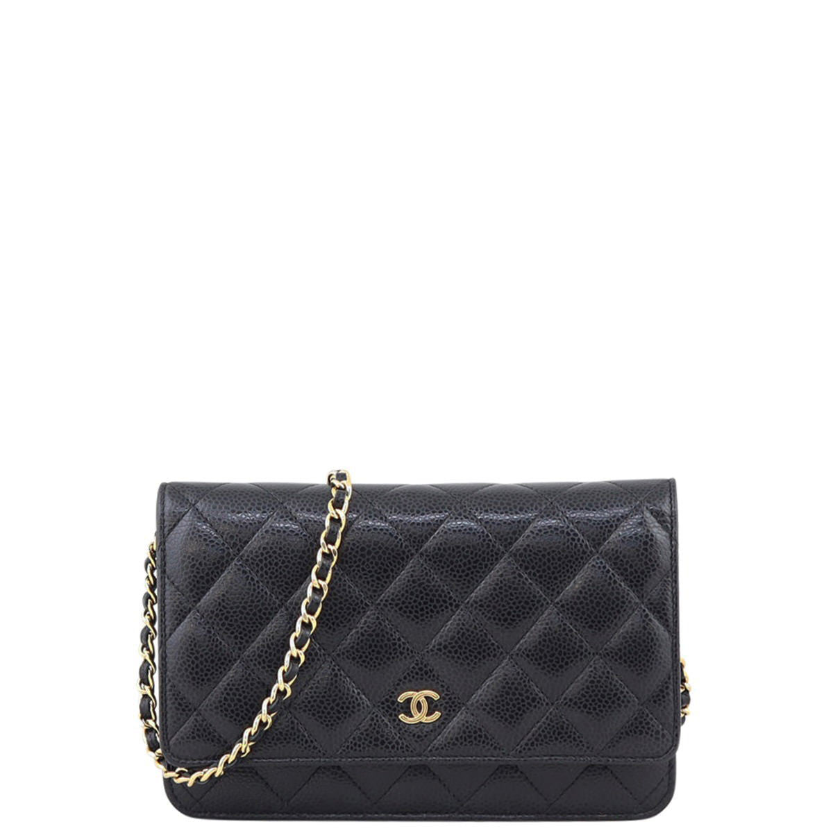 Chanel Classic Wallet on Tone Hardware Handbag Gold Chain
