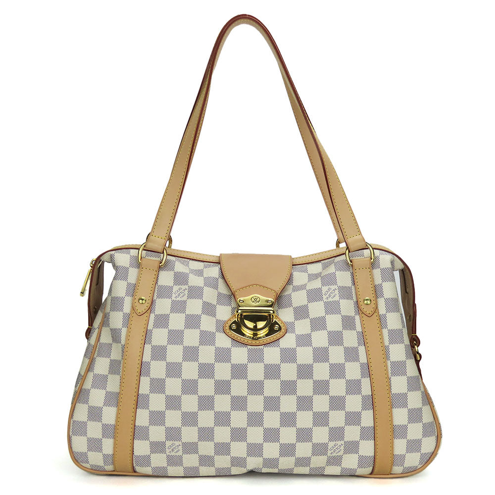 Louis Vuitton N42220 Damier Azur Stresa PM White Tote Bag