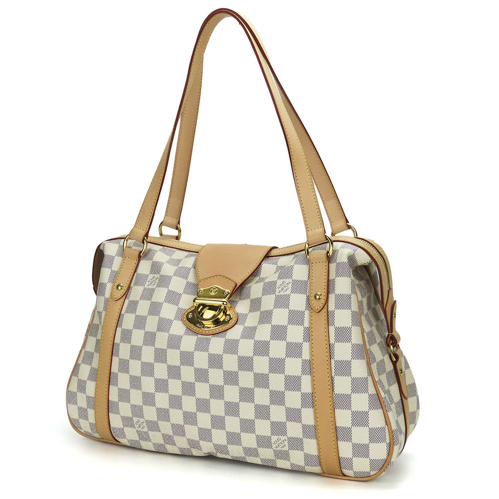 Louis Vuitton N42220 Damier Azur Stresa PM White Tote Bag