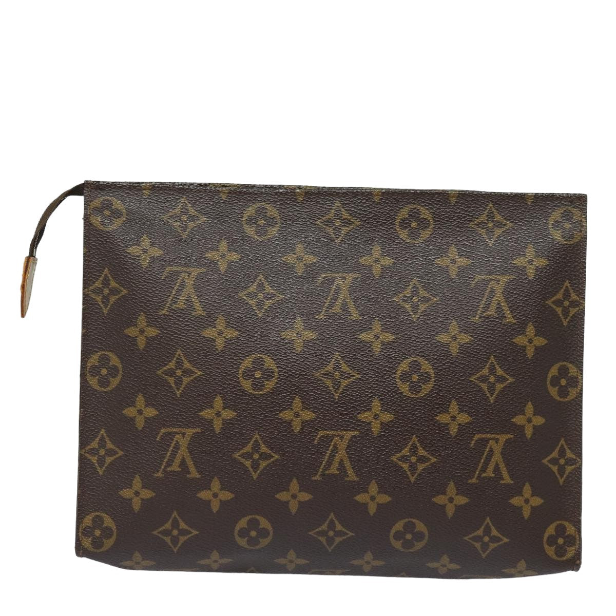 LOUIS VUITTON Monogram Poche Toilette 26 Pouch M47542 LV Auth 83995