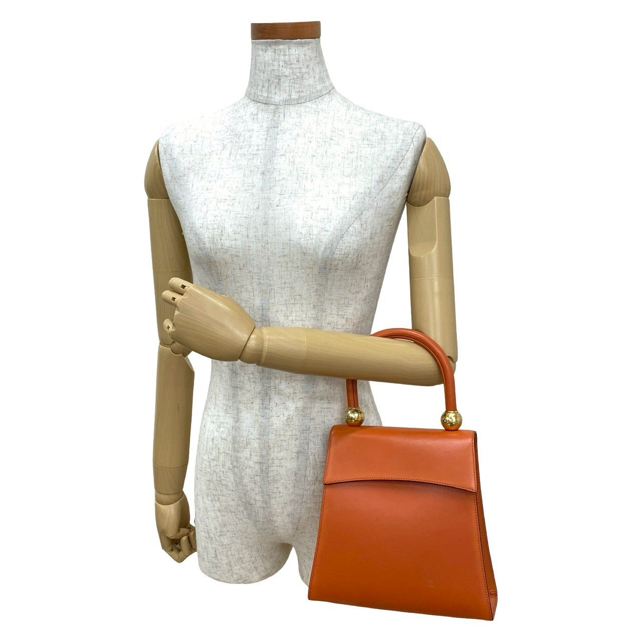 Calfskin Orange Travel Bag