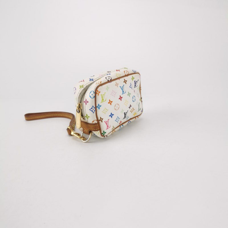 Louis Vuitton x Takashi Murakami Coin Purse White Multicolor Wallet Case