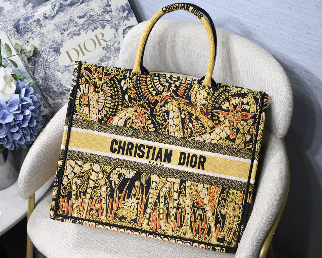 Book Yellow Cd Multicolor Large Book Tote Bag