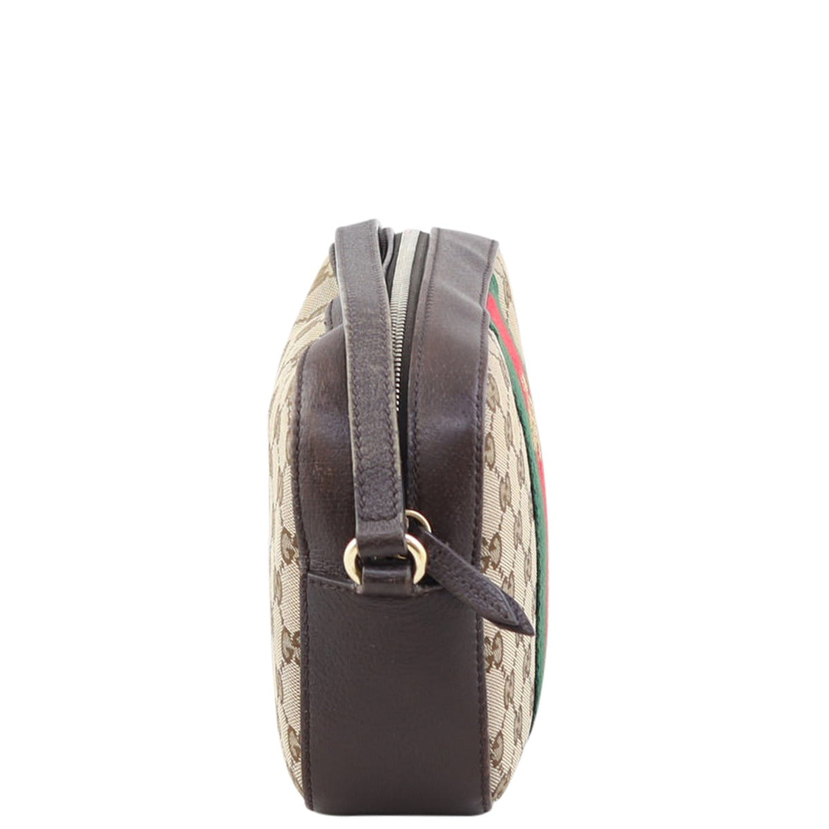Gucci GG Canvas Webby Bee Crossbody Bag