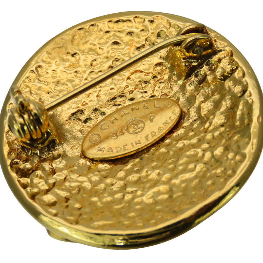 Chanel Brooch Gold Handbag 25