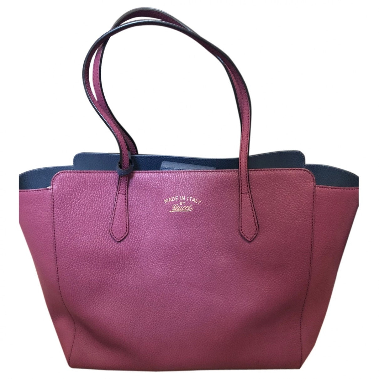 Gucci swing pink leather handbag