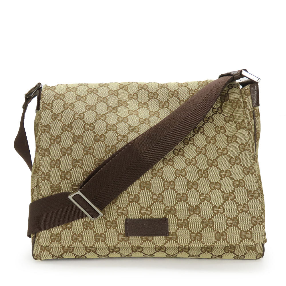 Gucci Shoulder Bag Leather Canvas Bag 146237