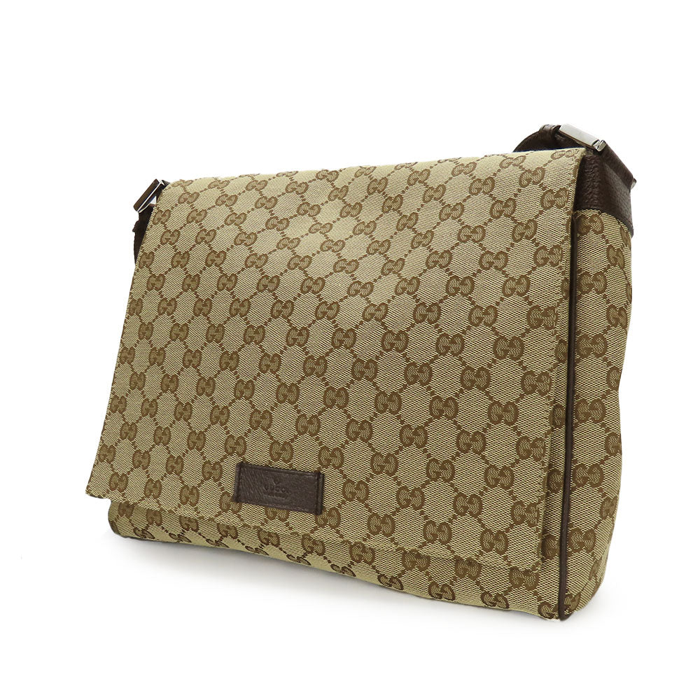 Gucci Shoulder Bag Leather Canvas Bag 146237