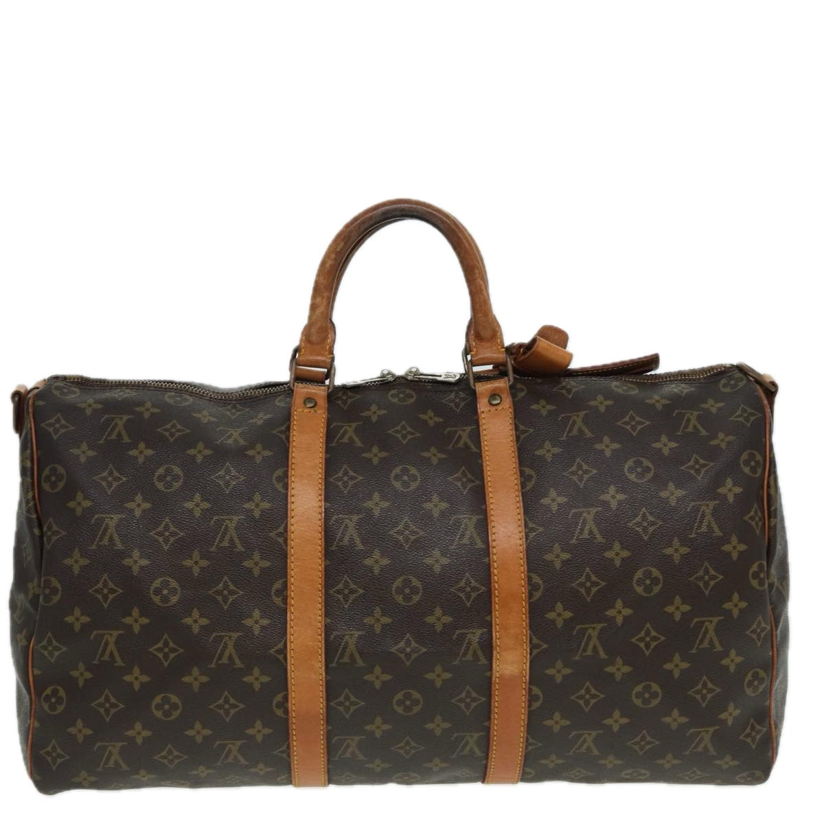 LOUIS VUITTON Monogram Keepall Bandouliere 50 Boston Bag M41416 LV Auth 84057