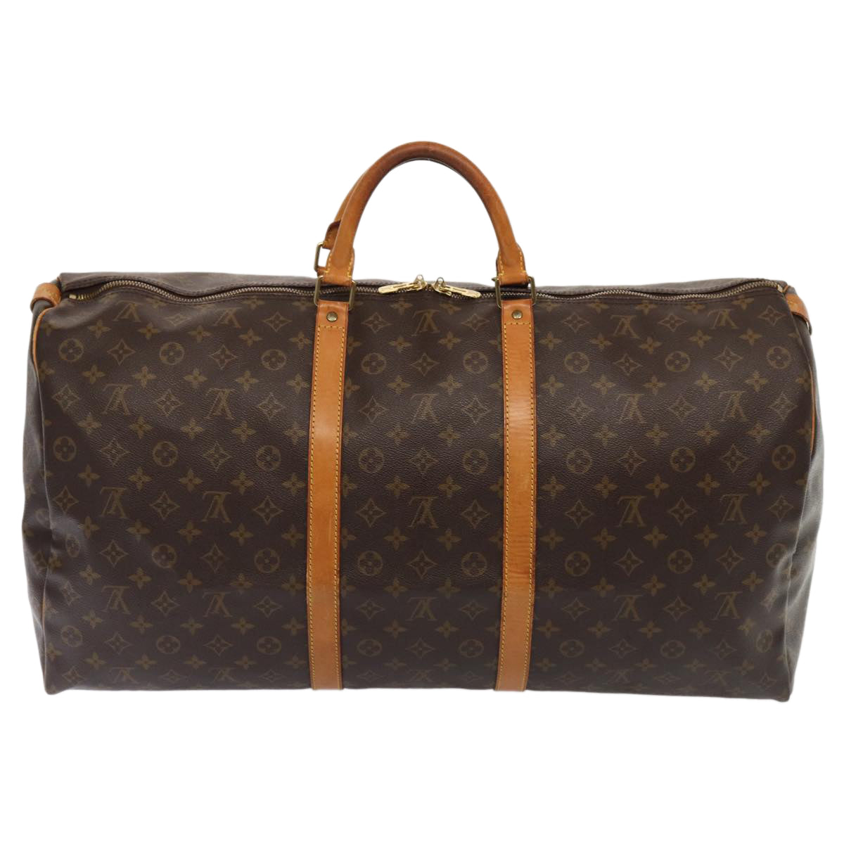 LOUIS VUITTON Monogram Keepall 60 Boston Bag M41422 LV Auth 84059