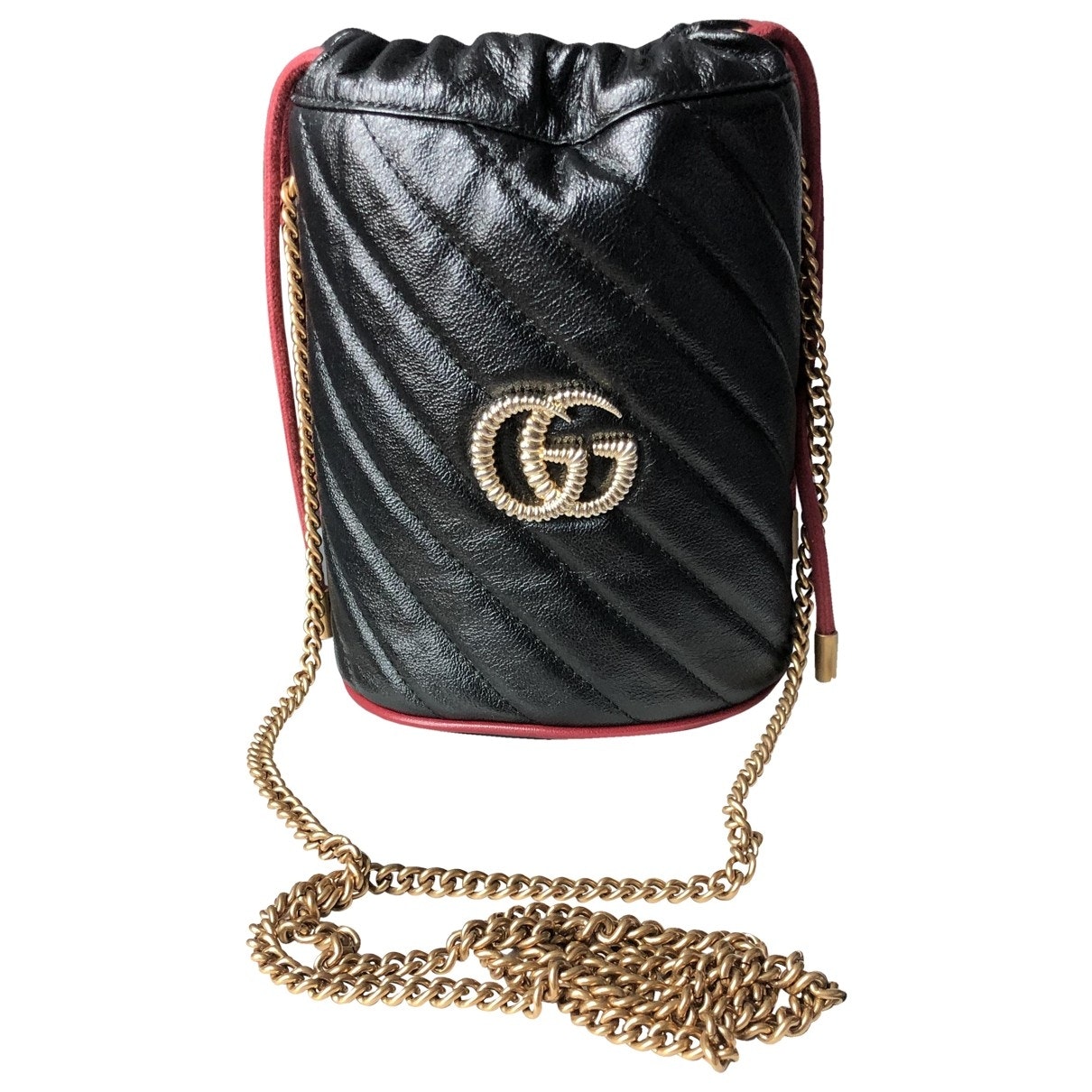 Gucci black leather handbag
